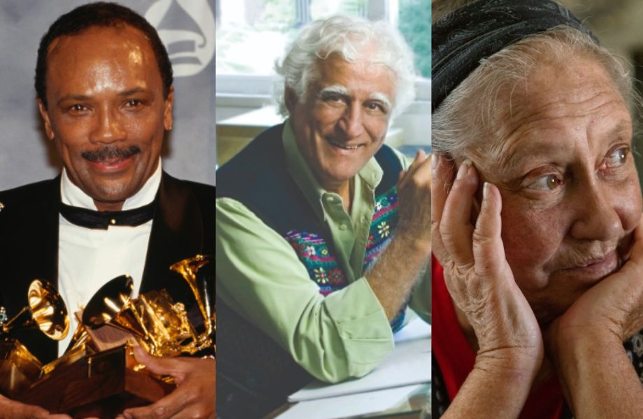 O produtor musical Quincy Jones, o ilustrador Ziraldo e a atriz Shelley Duvall