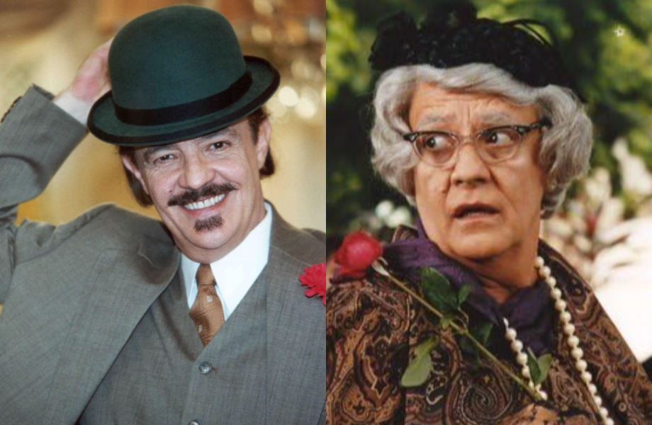 Ney Latorraca em 'O Cravo e a Rosa' (2000) e 'Irma Vap: O Retorno (2006)