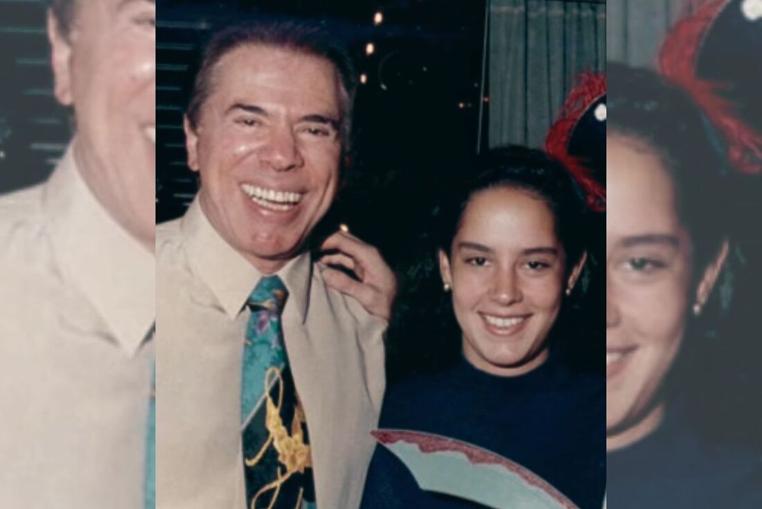 Silvia Abravanel compartilhou fotos antigas com o seu pai Silvio Santos