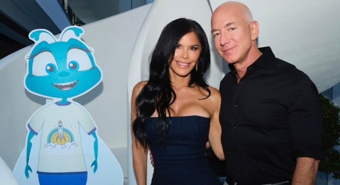 Jess Bezos e a noiva Lauren Sanchez