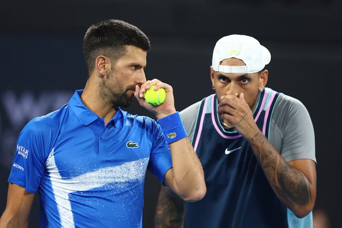 Djokovic e Kyrgios venceram a primeira partida como dupla