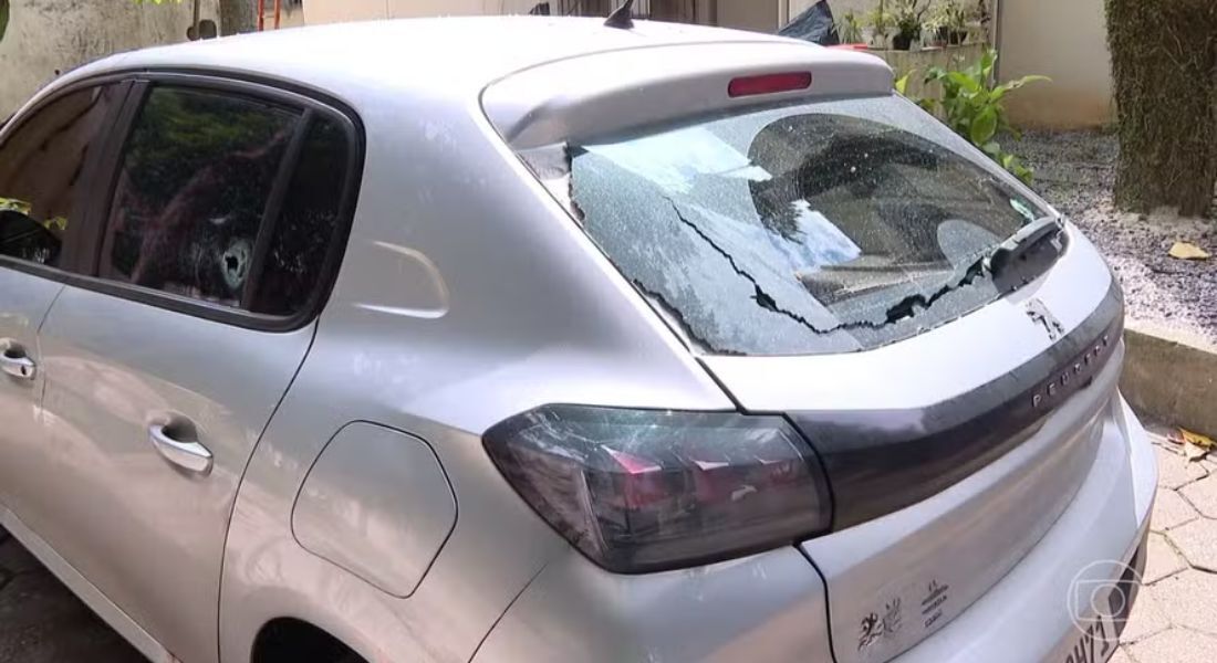 Diely da Silva Maia, morta após o carro em que estava entrar por engano na comunidade da Fontela, em Vargem Pequena