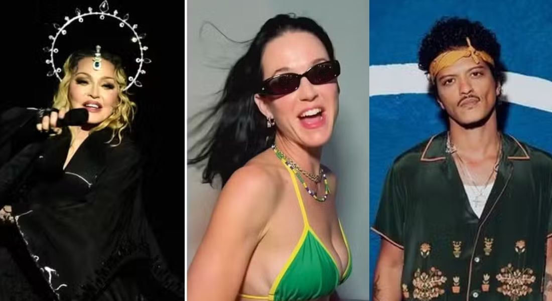 Madonna, Kary Perry e Bruno Mars