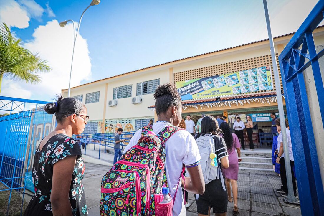 Estudantes da rede estadual de ensino