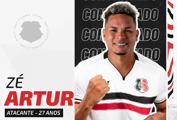 Zé Artur é o novo atacante do Santa Cruz