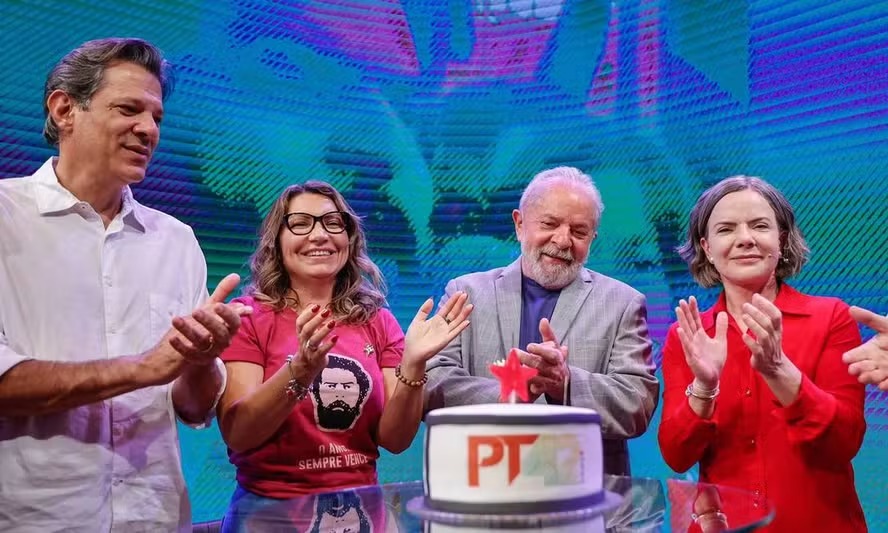 Fernandado Haddad, Lula (e Janja), Gleisi Hoffmann e o PT 