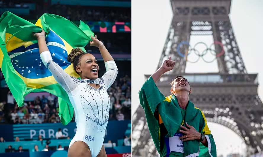 Rebeca Andrade e Caio Bonfim: destaques em Paris-2024 e melhores do ano pelo COB 