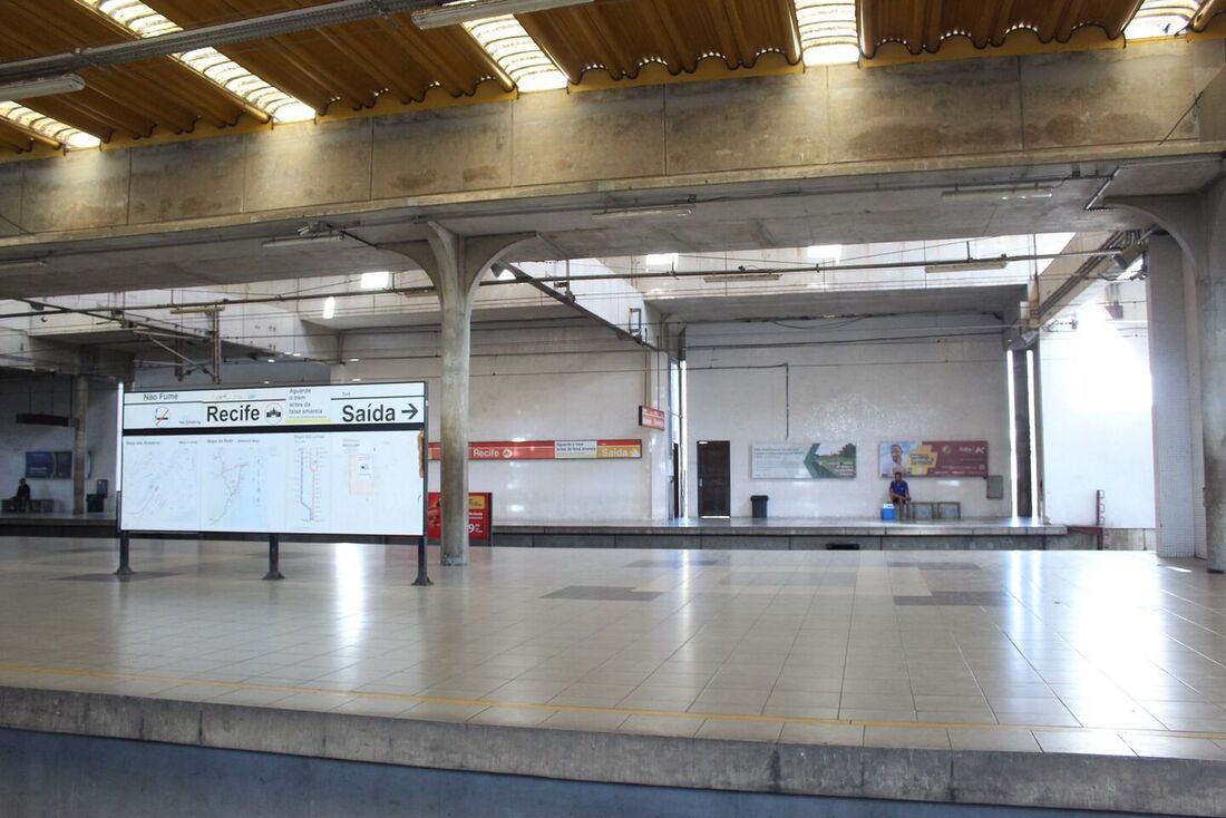 Baixa movimentação na Estação Central do Recife