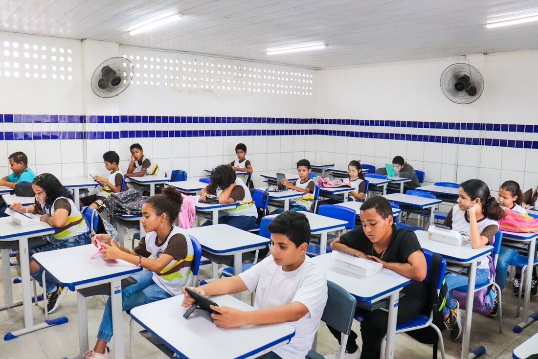 Estudantes da Rede Municipal de Paulista