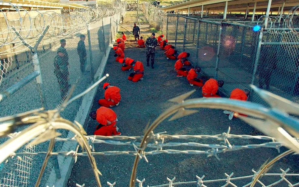 Prisão de Guantánamo, em foto de 11 de janeiro de 2002