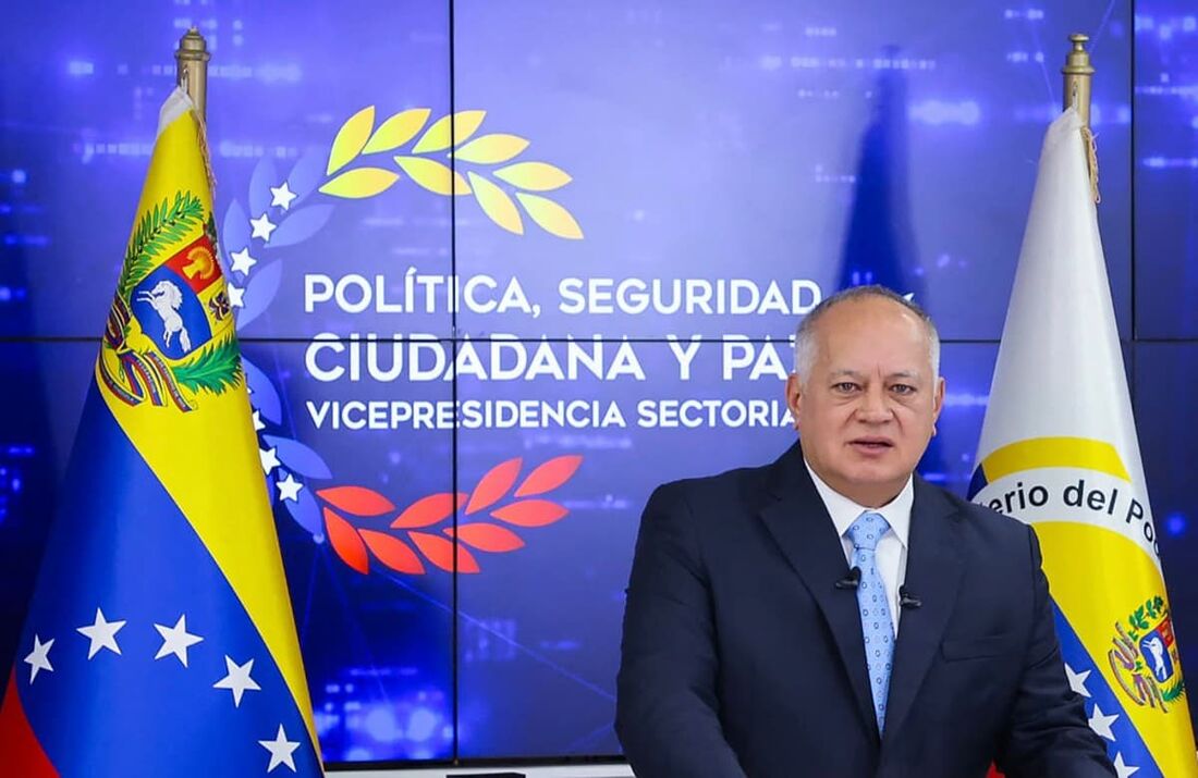 O Ministro do Interior da Venezuela, Diosdado Cabello.