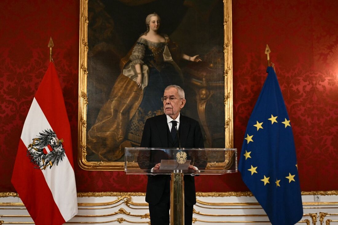 O presidente da Áustria, Alexander van der Bellen