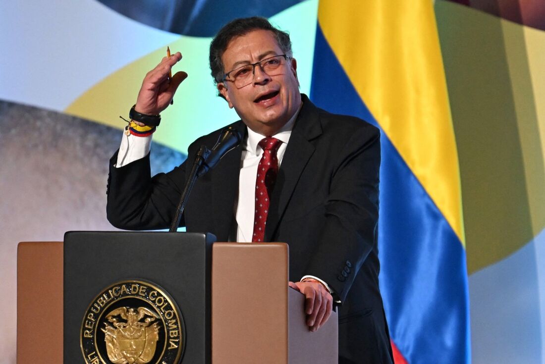 O presidente colombiano, Gustavo Petro