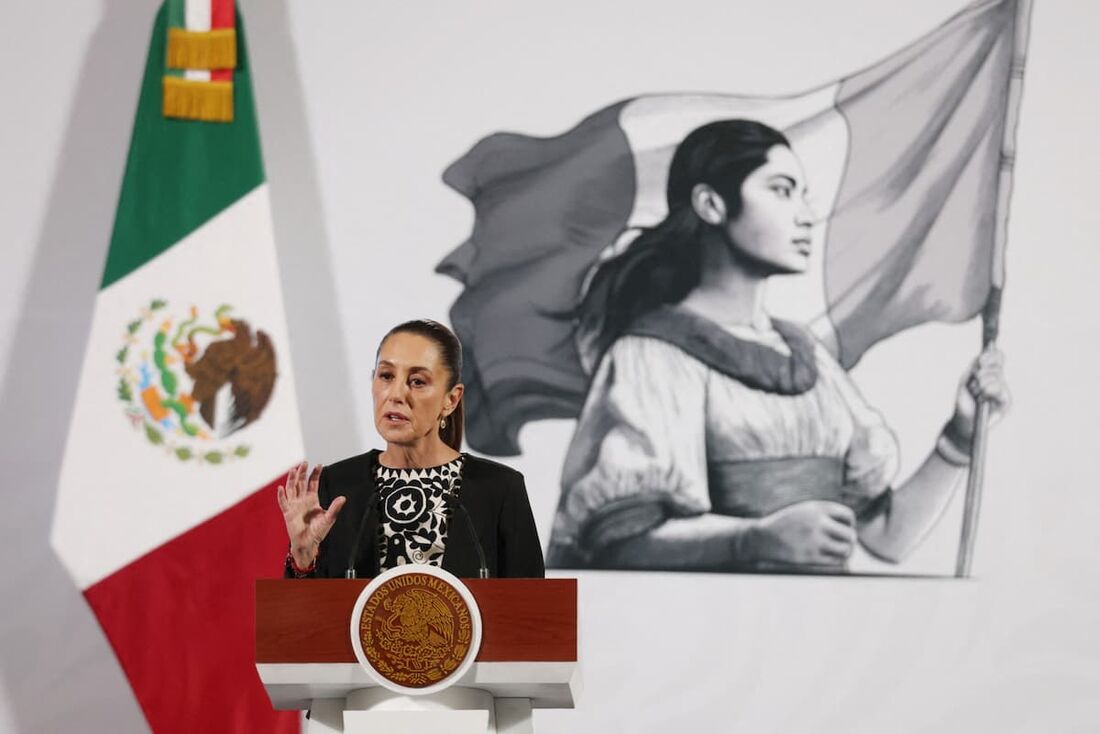 A presidente do México, Claudia Sheinbaum