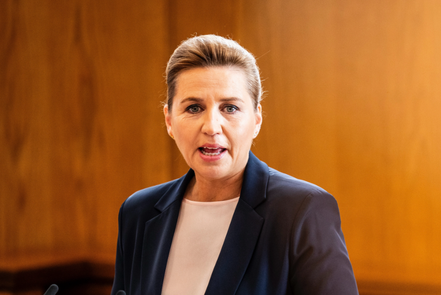 A primeira-ministra da Dinamarca, Mette Frederiksen.