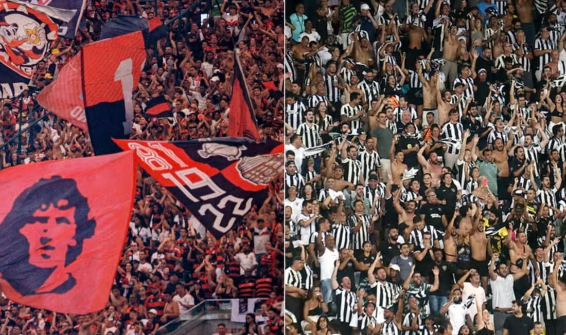 Torcidas de Flamengo e Botafogo 