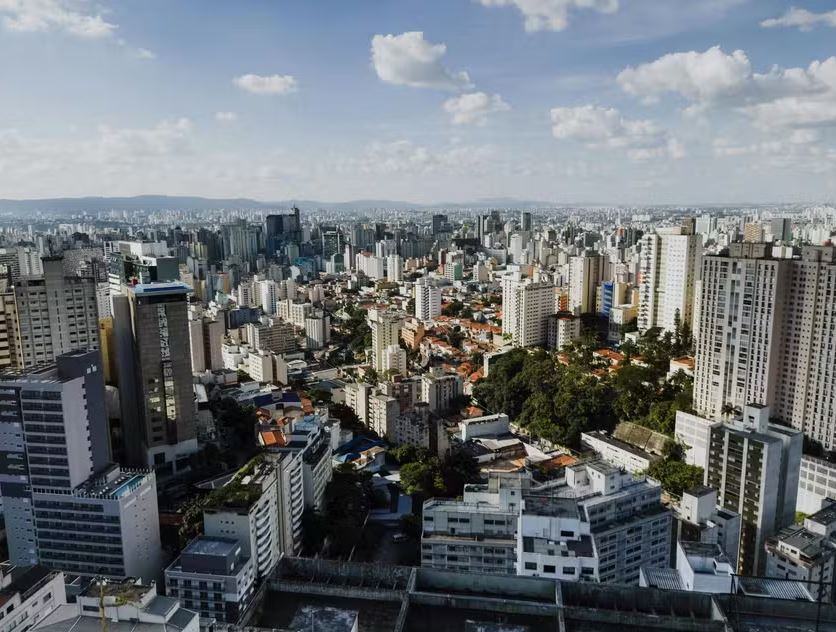 Vista aérea de São Paulo: mercado residencial aquecido 