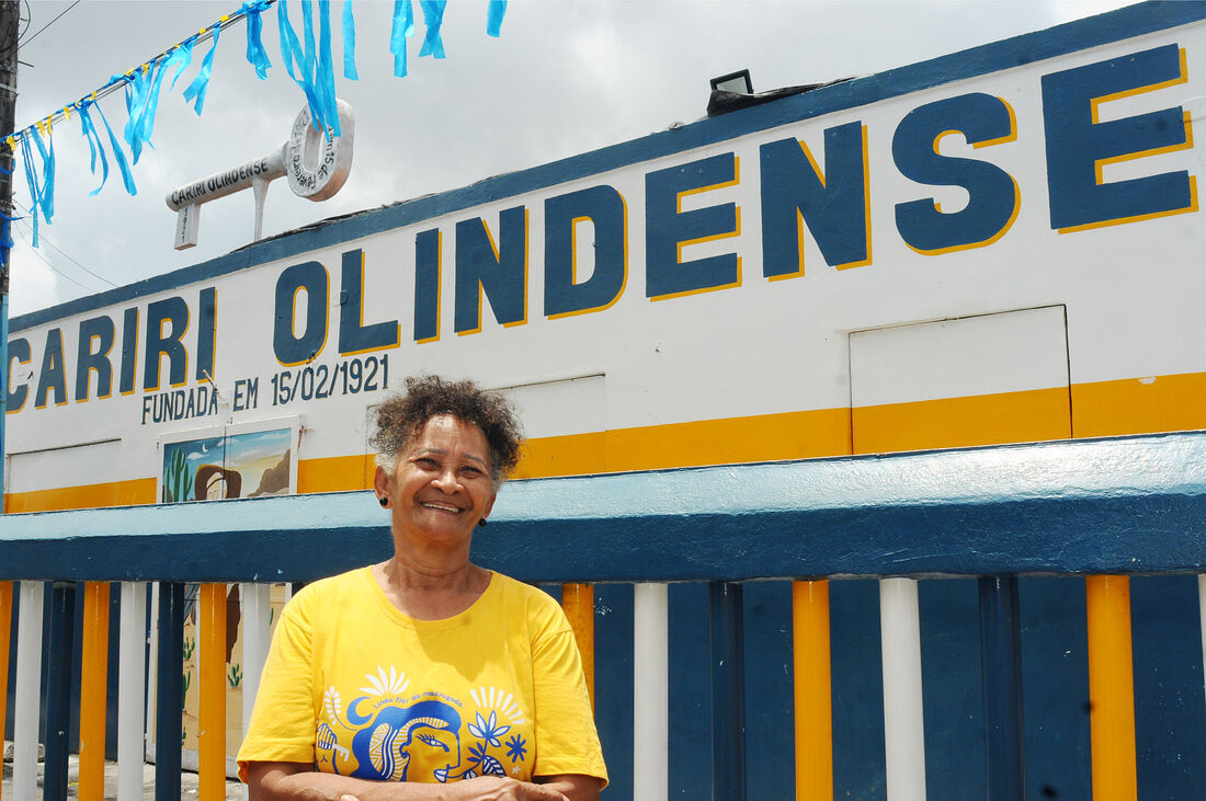 Cláudia Maria da Silva se tornou a primeira mulher presidenta do Cariri Olindense