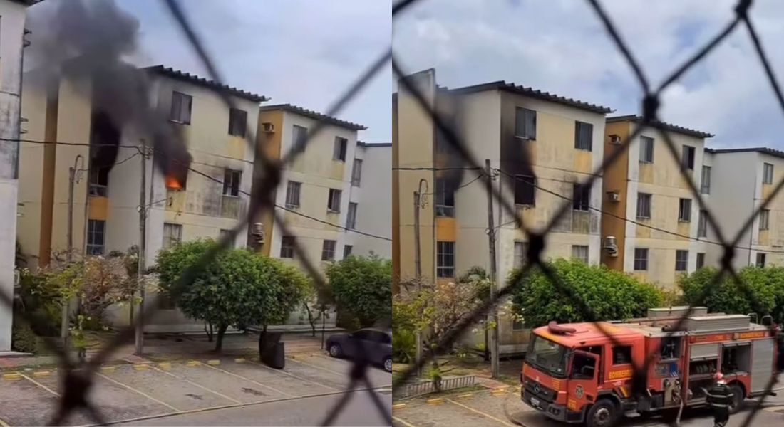 Incêndio ocorreu em apartamento na rua Walfrido de Moraes