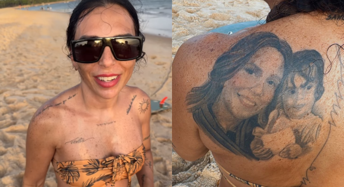 Fã exibe tatuagem em homenagem à Ivete Sangalo