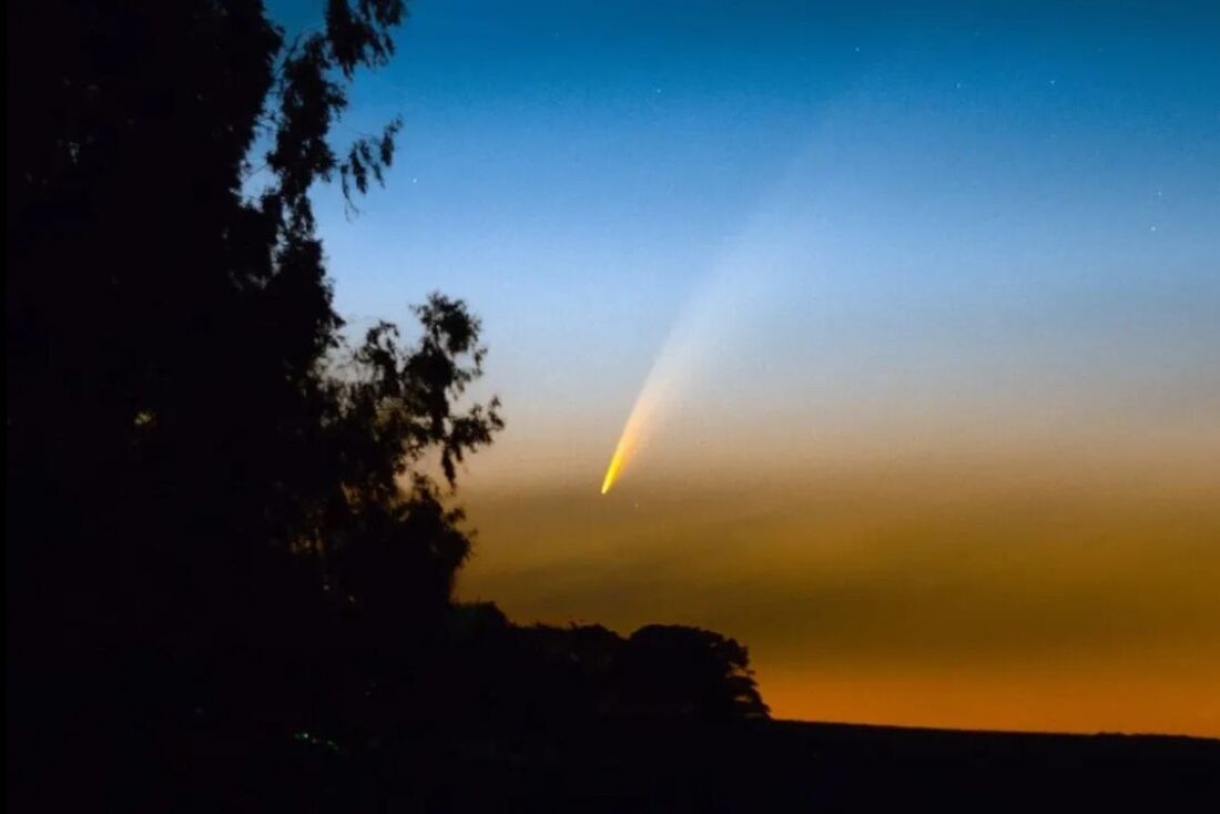 Cometa G3 no céu do Rio Grande do Sul