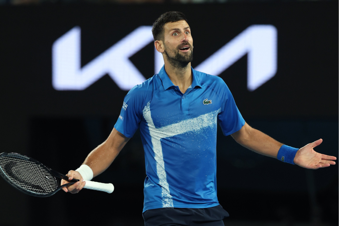 Zverev e Djokovic após desistência de sérvio pela semifinal do Australian Open