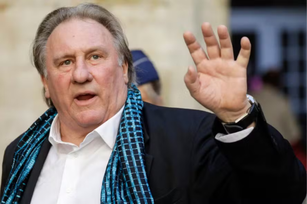 O ator francês Gérard Depardieu no Festival Internacional de Cinema de Bruxelas, na Bélgica 