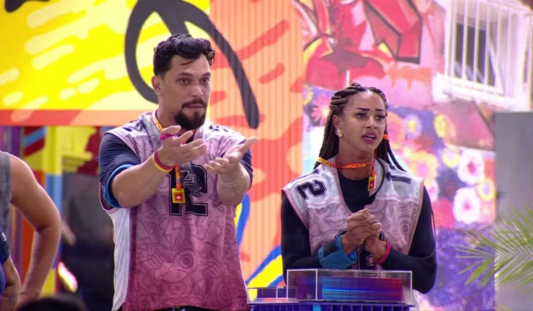 Aline e Vinicius ganharam primeira Prova do Líder do BBB 25 