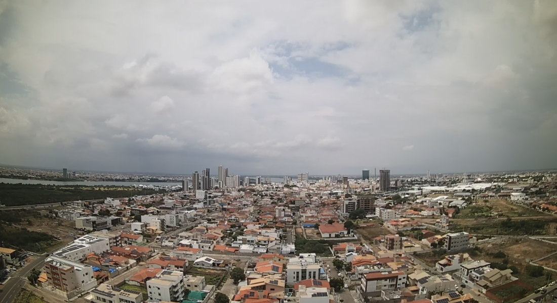 Tempo nublado em Petrolina, no Sertão de Pernambuco