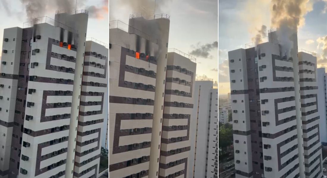 Incêndio em apartamento no bairro do Espinheiro