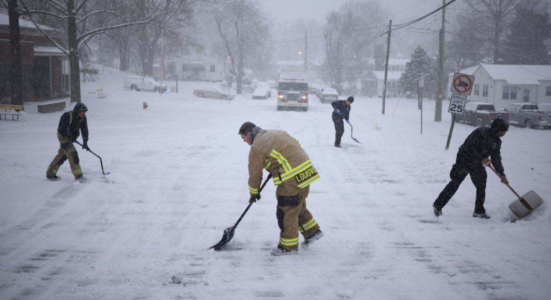 Neve em Louisville, Kentucky