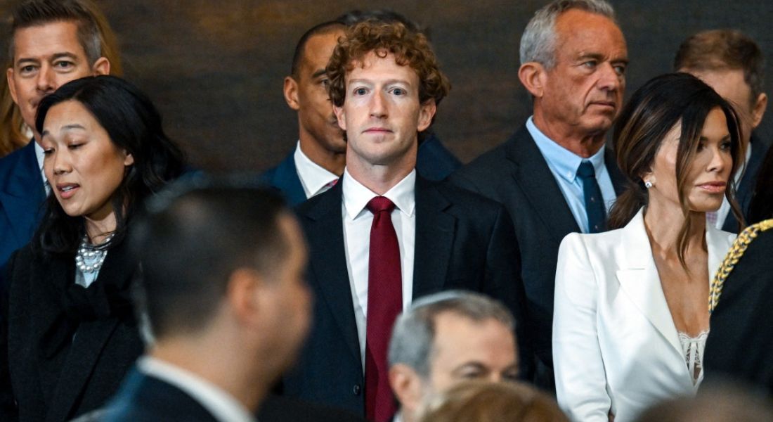 Mark Zuckerberg na posse Donald Trump