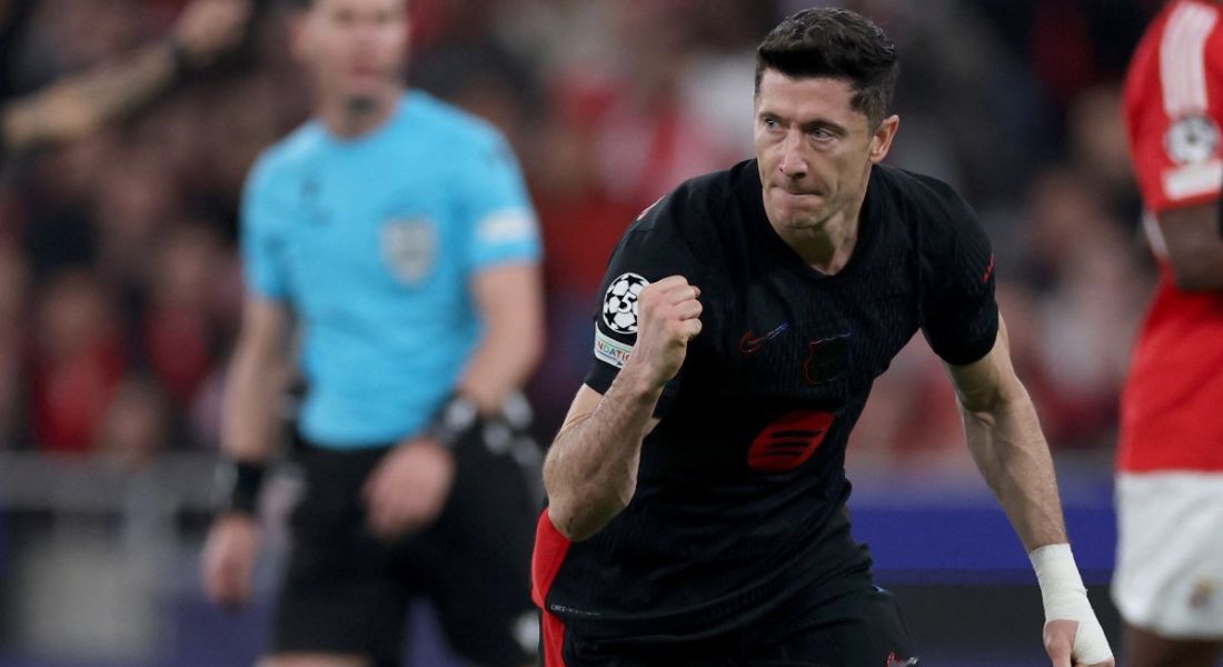 Lewandowski iguala recorde de Cristiano Ronaldo na Champions League