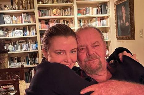 Jack Nicholson ao lado de sua filha, Lorraine Nicholson