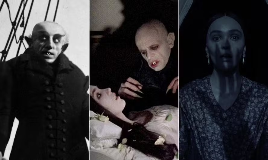 Versões de 'Nosferatu' de 1922, 1979 e 2014 