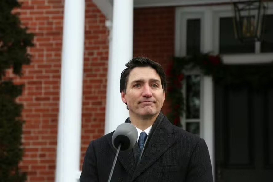 Justin Trudeau, premier do Canadá, fala durante entrevista coletiva em Ottawa, Canadá 