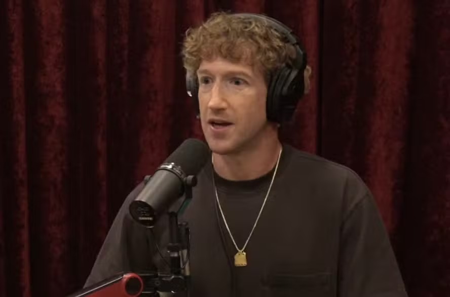 O CEO da Meta, Mark Zuckerberg, no podcast 'The Joe Rogan Experience' 