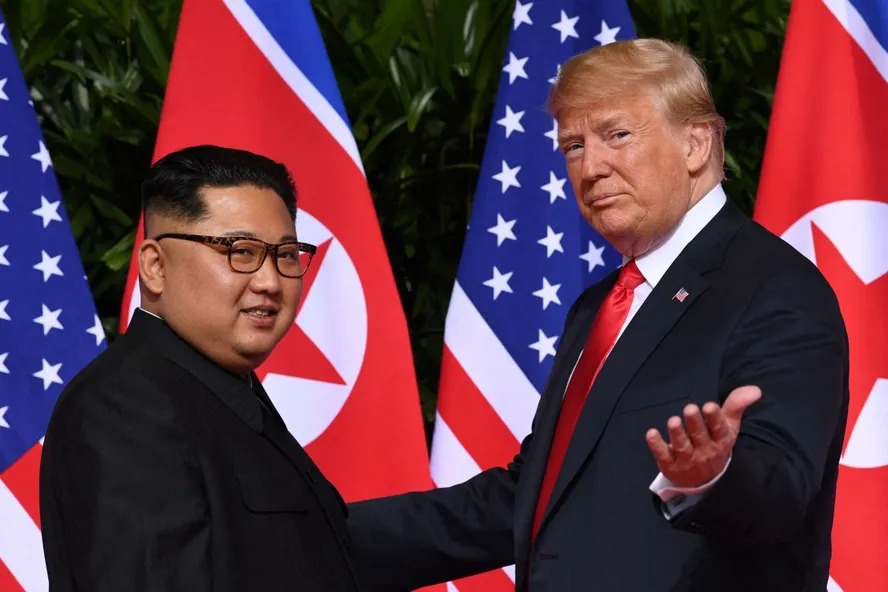 No primeiro mandato, Trump teve encontros com o líder da Coreia do Norte, Kim Jong-un 