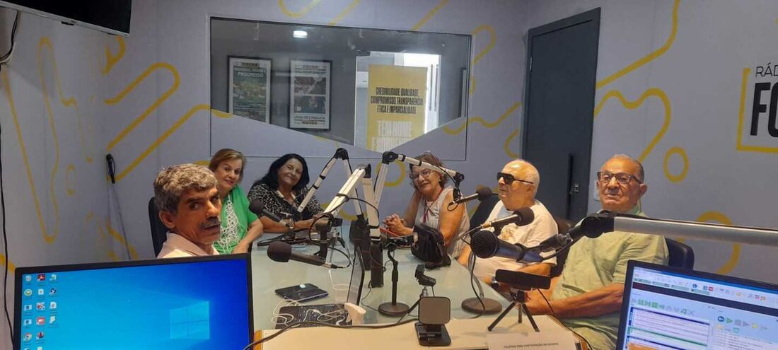 Equipe do Instituto de Cegos do Recife na Rádio Folha FM