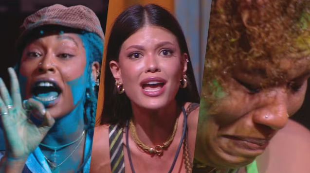 As sisters Thamiris, Vitória Strada e Camilla no Sincerão