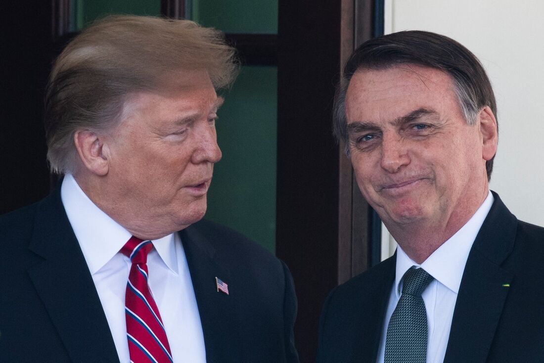 Donald Trump e Jair Bolsonaro, em 2019
