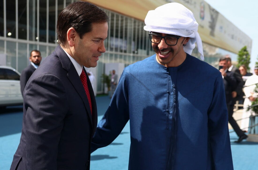 Marco Rubio e Mohamed bin Zayed Al Nahyan