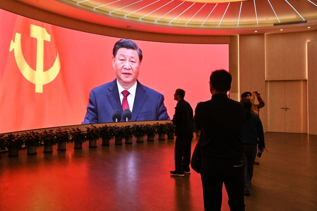Presidente da China, Xi Jinping, no Museu do Partido Comunista da China, em Pequim