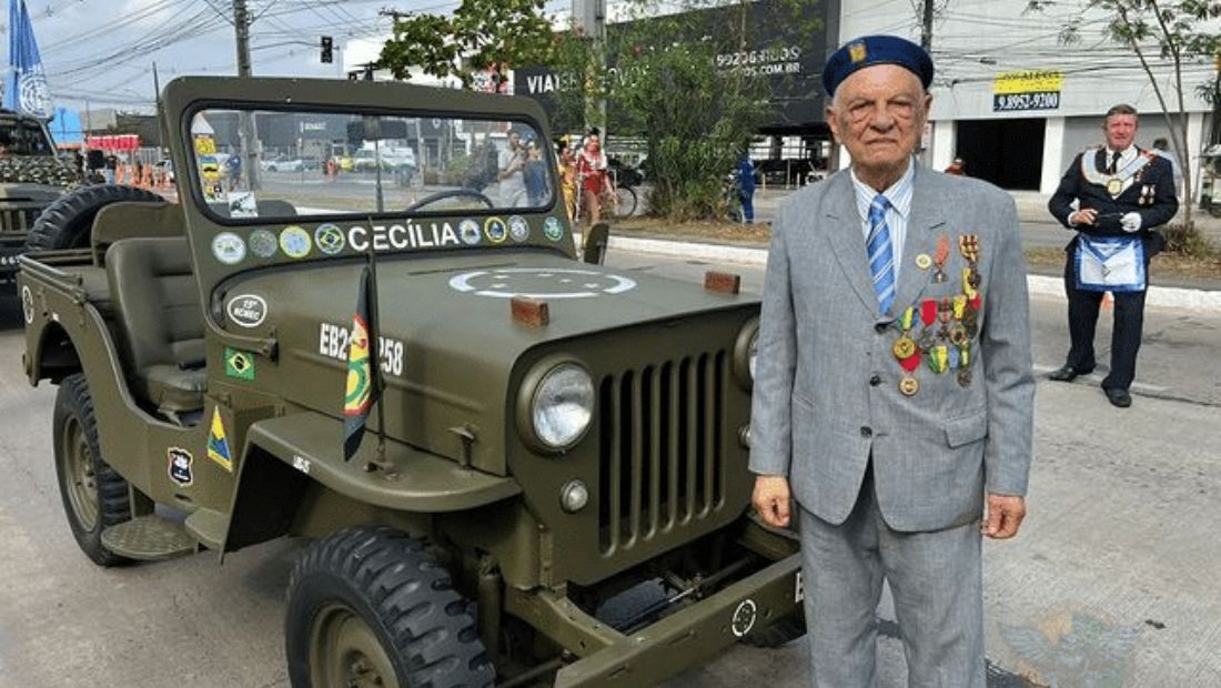 Capitão Severino Gomes de Souza, um dos herois da Força Expedicionária Brasileira (FEB)