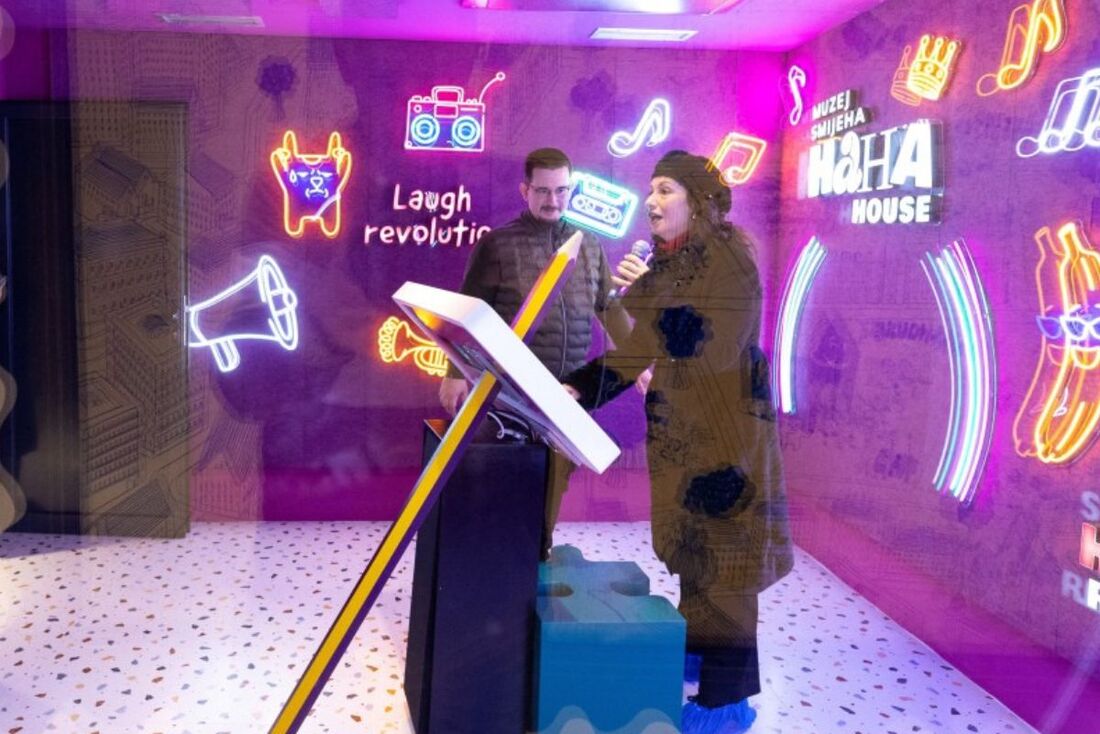 O HaHaHouse, o museu do riso, foi inaugurado em janeiro no centro de Zagreb