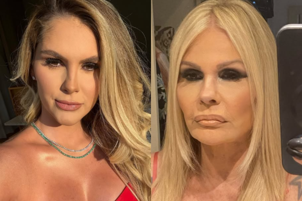 Bárbara Evans e sua mãe, Monique Evans