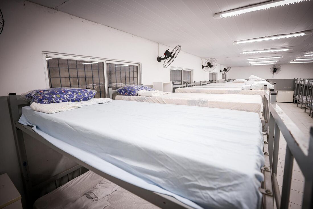 Abrigo da Prefeitura do Recife para pessoas que estão em vulnerabilidade por conta das chuvas