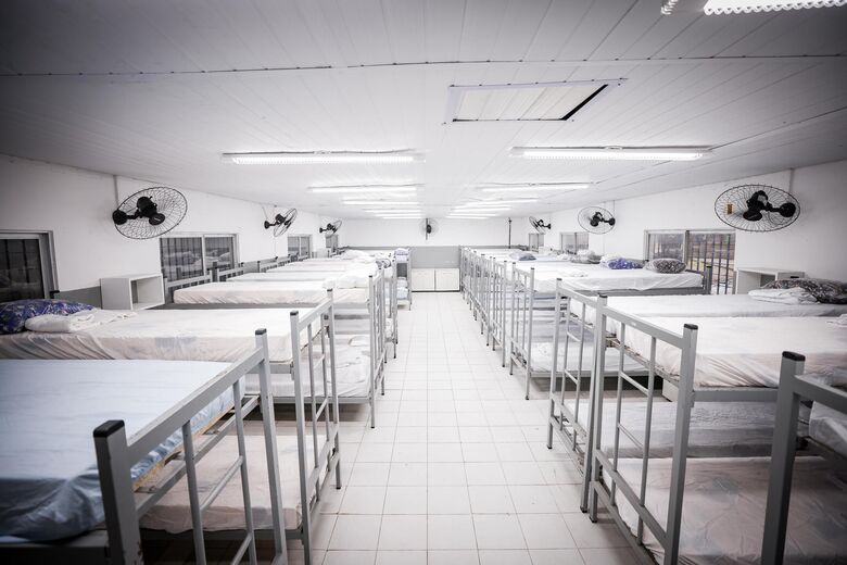 Abrigo disponibilizado pela Prefeitura do Recife por conta das fortes chuvas