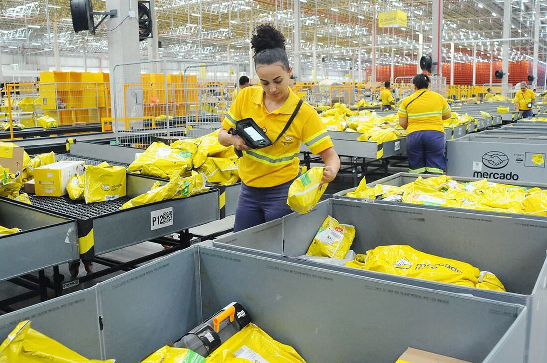 Centro de distribuição do Mercado Livre em Pernambuco