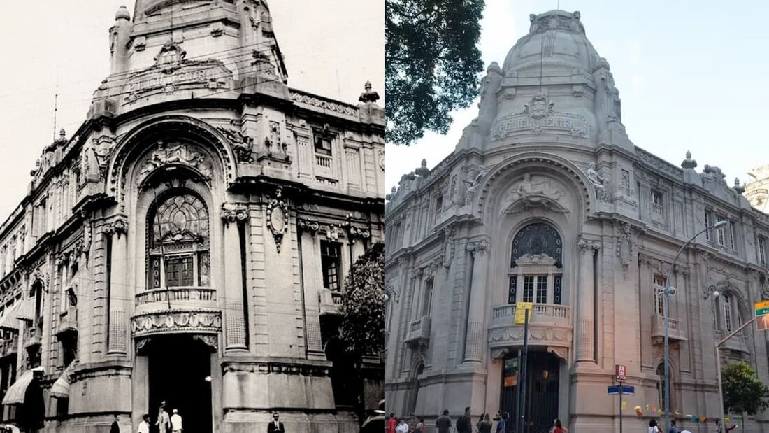 Prédio da Polícia Central (primeira foto tirada no ano de 1957)
